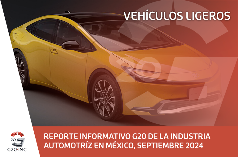 REPORTE INFORMATIVO G20 DE LA INDUSTRIA AUTOMOTRÍZ EN MÉXICO, SEPTIEMBRE 2024